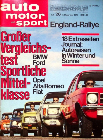 Deckblatt Auto Motor und Sport (26/1971)